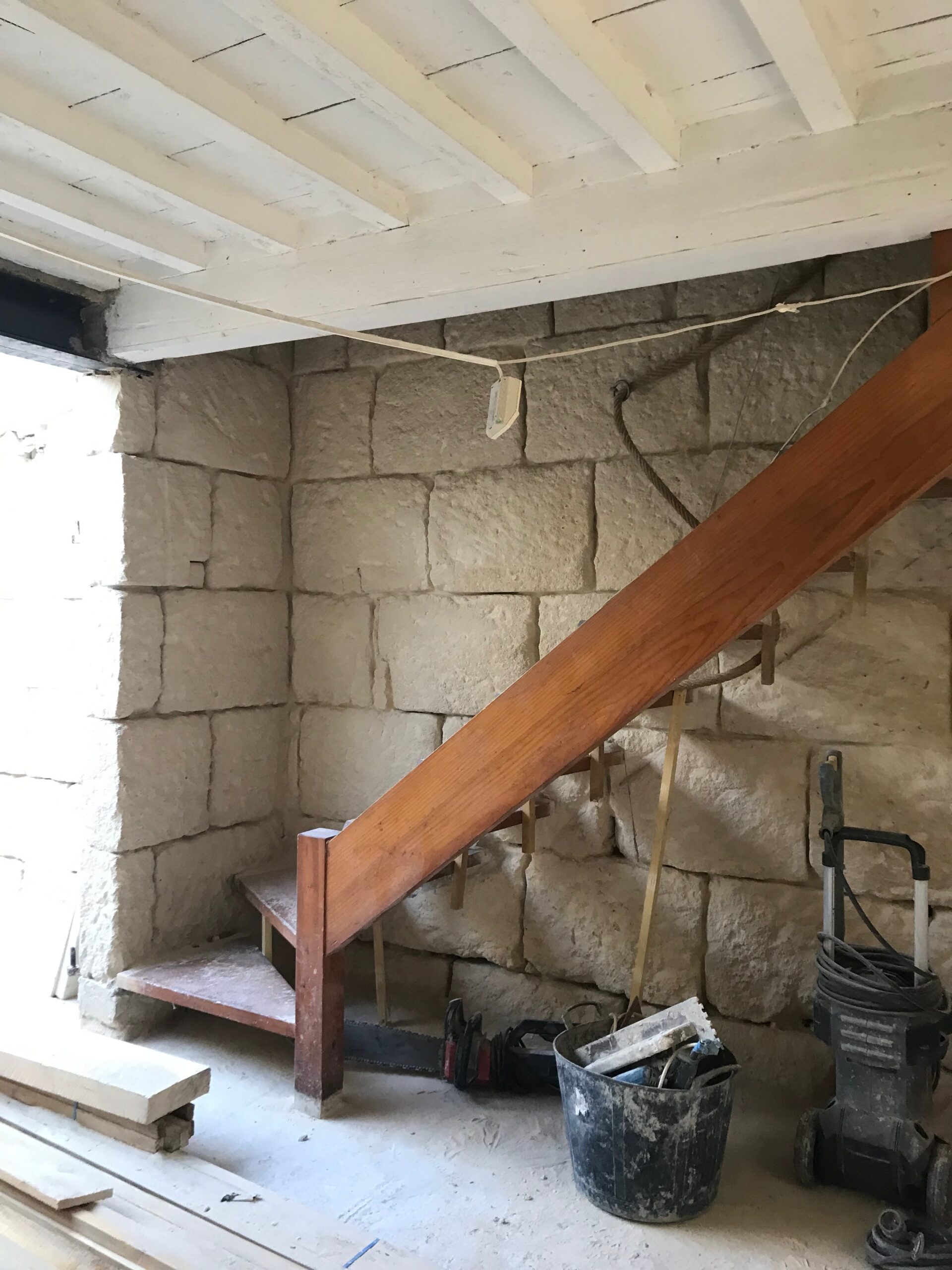 Chantier escalier salon 2